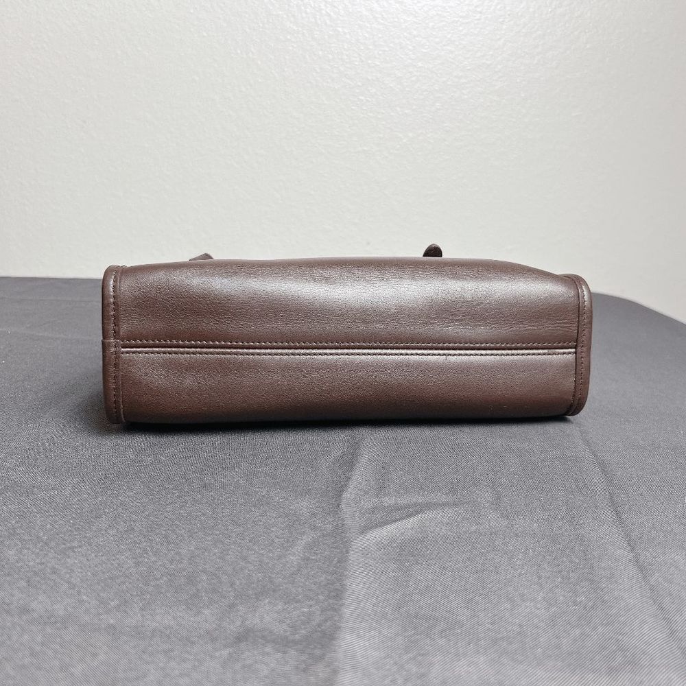 Coach Vintage  Brown Swing Zip Shoulder bag Retro purse 9051 - Picture 8 of 9